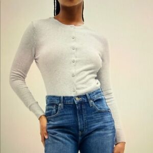 NWT GAP Light Gray Women's cotton Cardigan